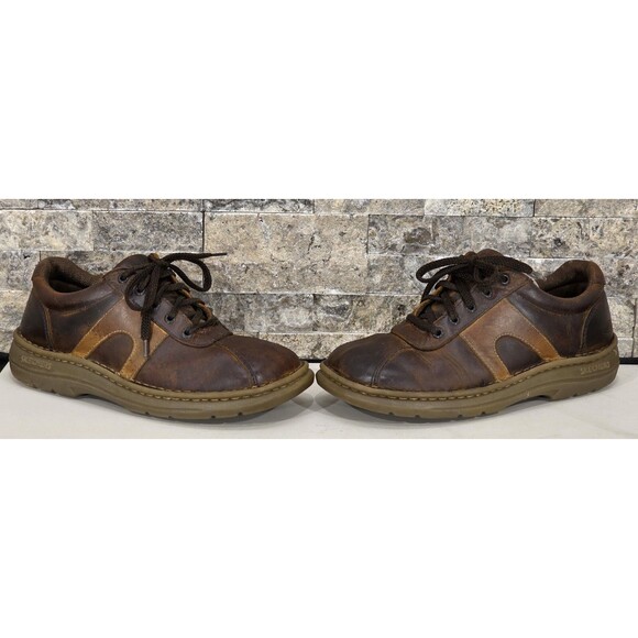 Vintage 90s Y2K Skechers Men\'s 8 Brown Leather Bicycle Toe Casual Oxfords Grunge main image 10
